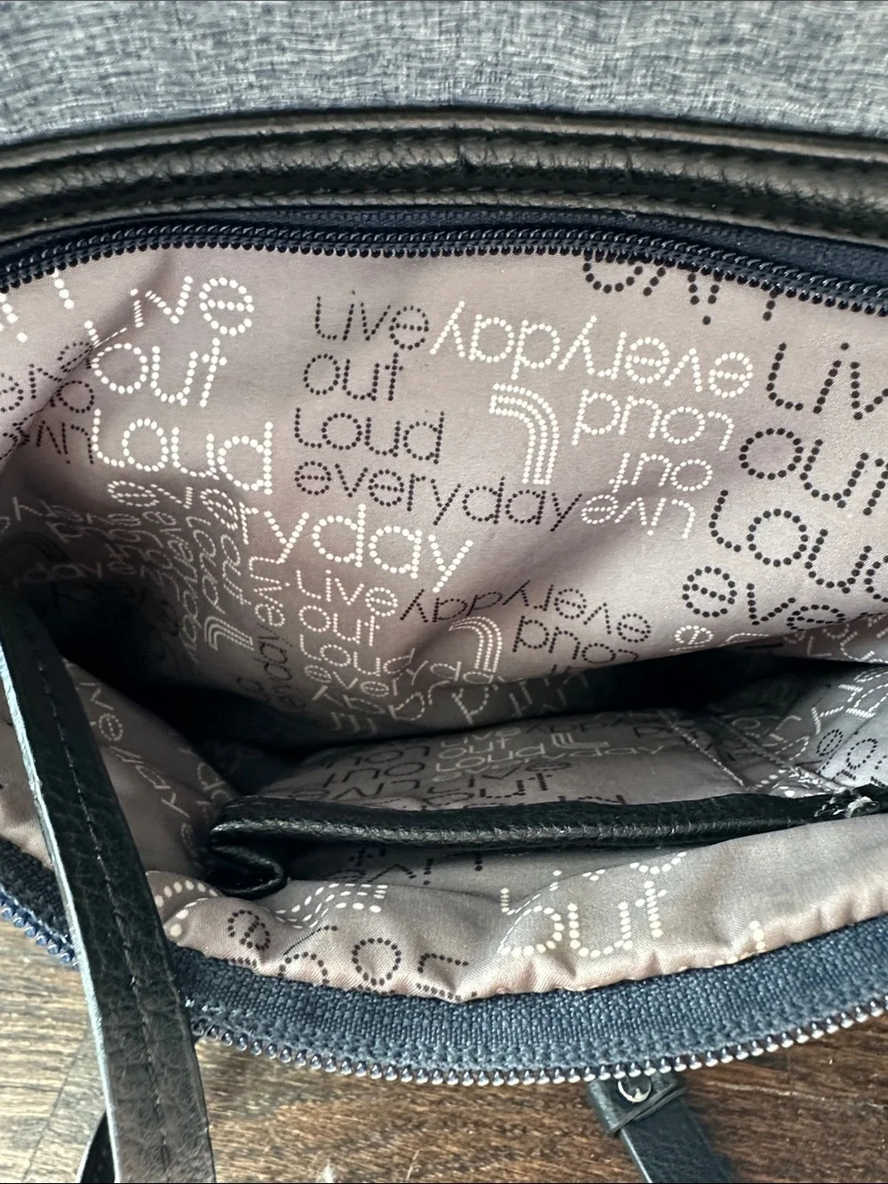 Lole Heather Blue-Grey Convetible Laptop Tote